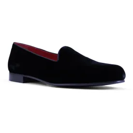 10-102-BLK VELVET TUX Shoe, Black