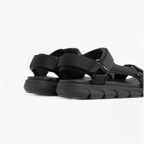 20802-01 Mens Touch Fasten Sandals Black