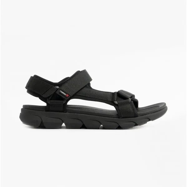 20802-01 Mens Touch Fasten Sandals Black