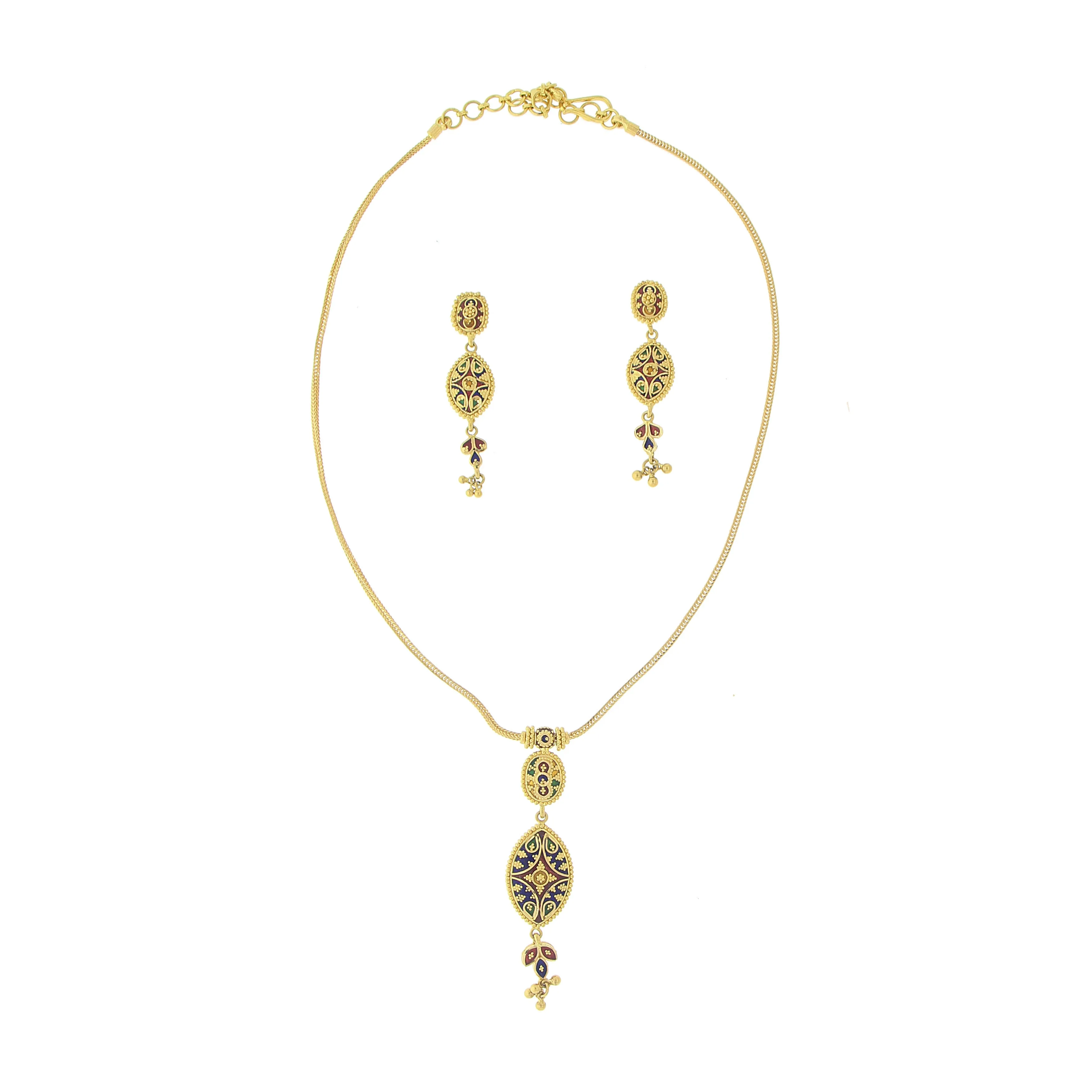 3 PIECE GOLD NECKLACE SET