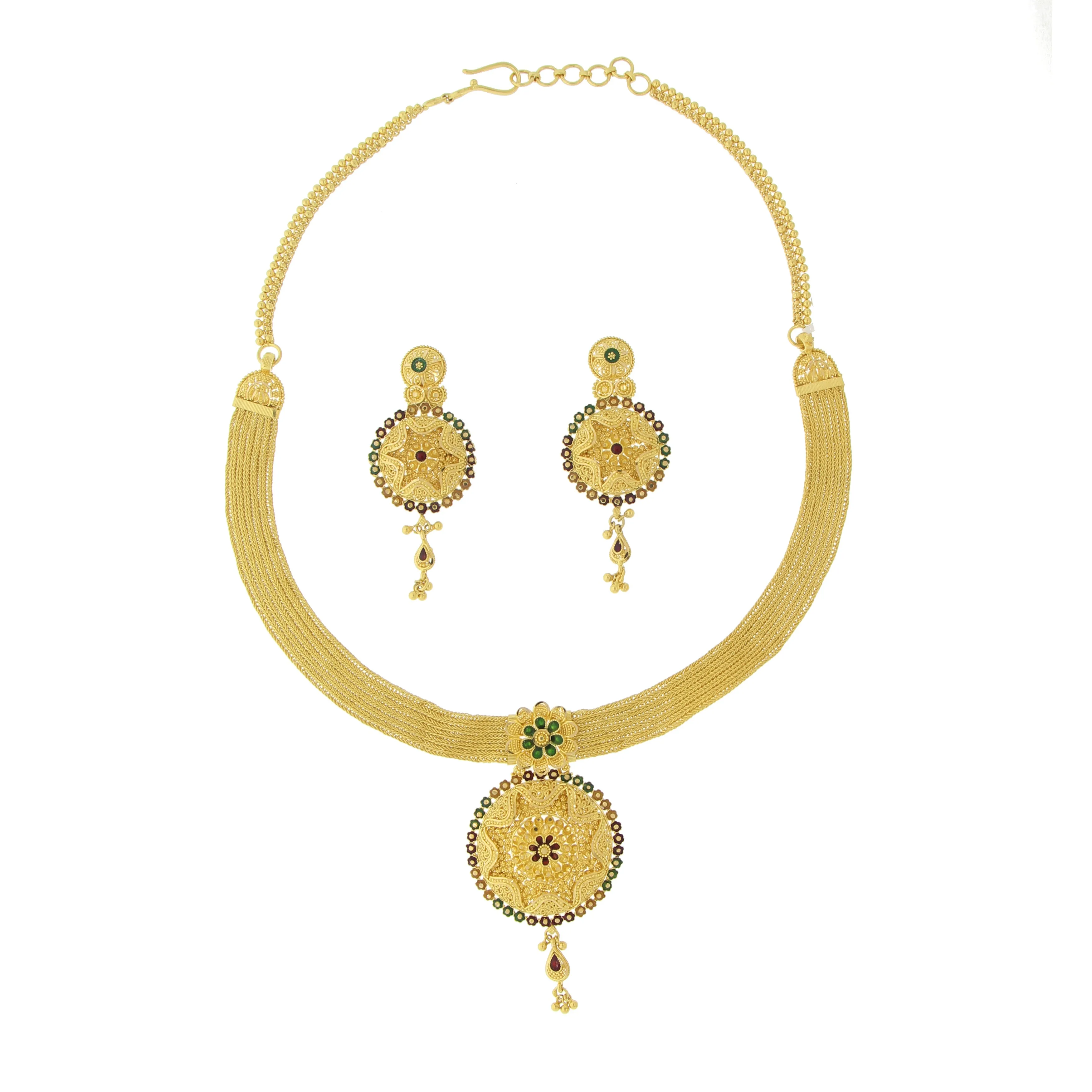 3 PIECE GOLD NECKLACE SET