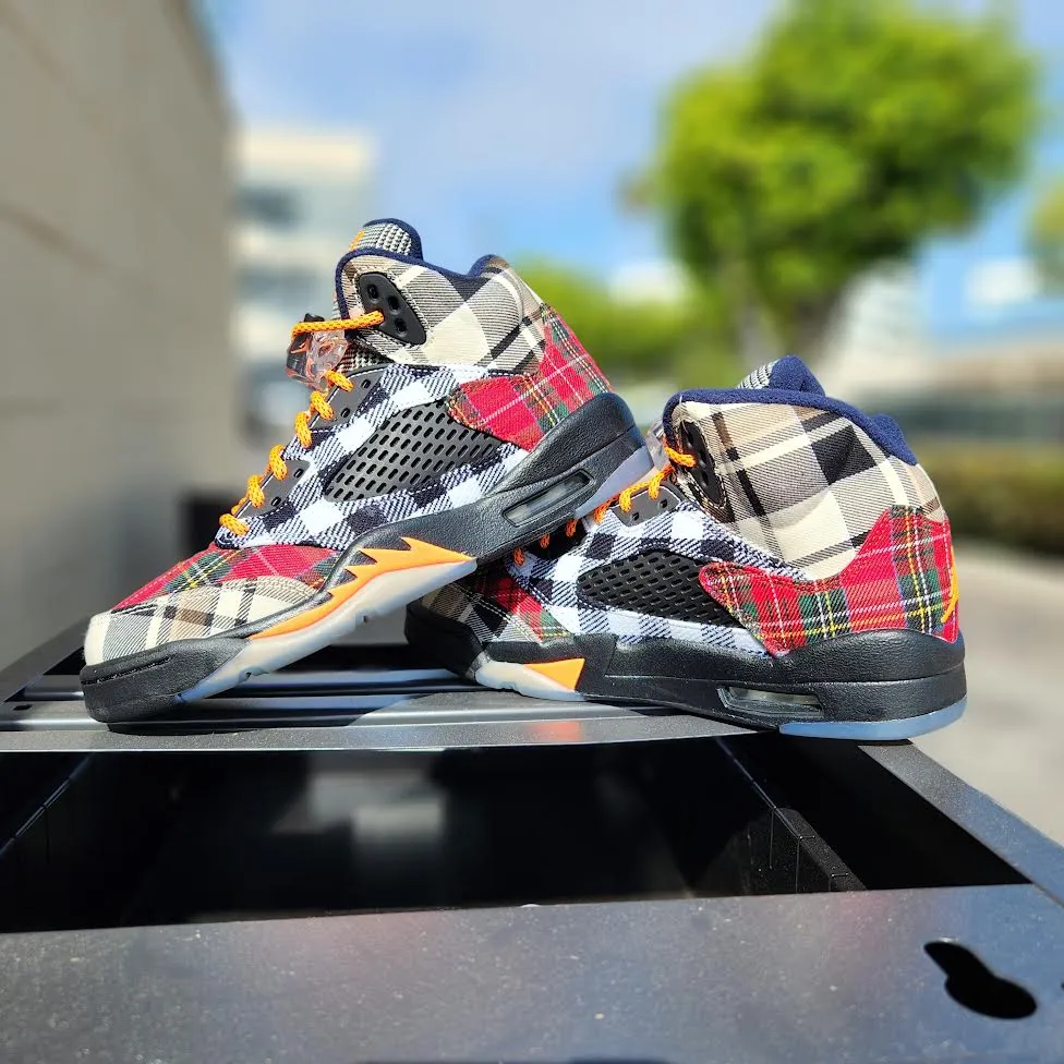 Air Jordan 5 Retro SE GS 'Plaid'