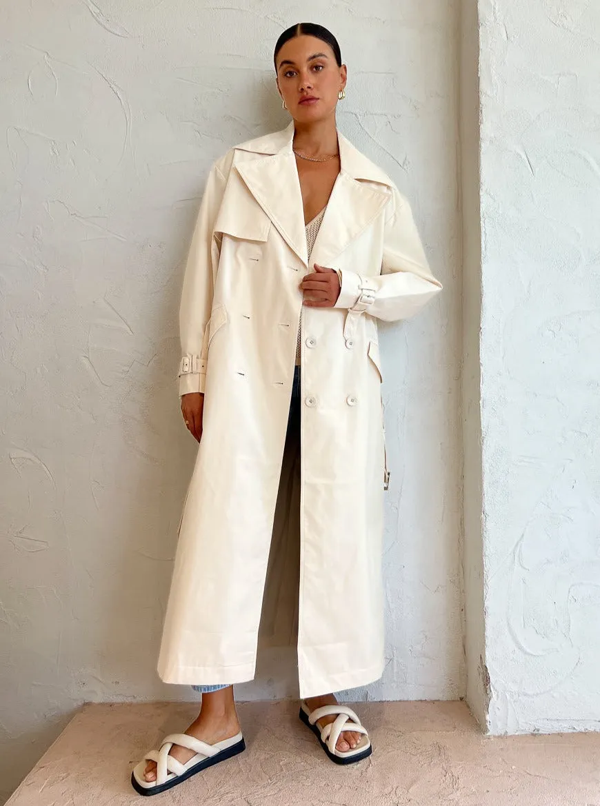 Anna Quan Madden Coat in Milk