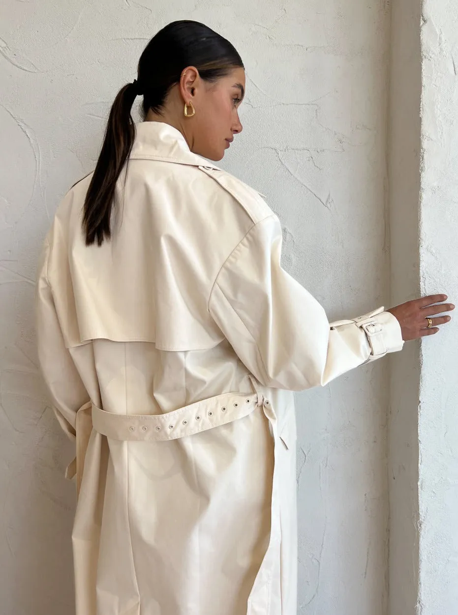 Anna Quan Madden Coat in Milk