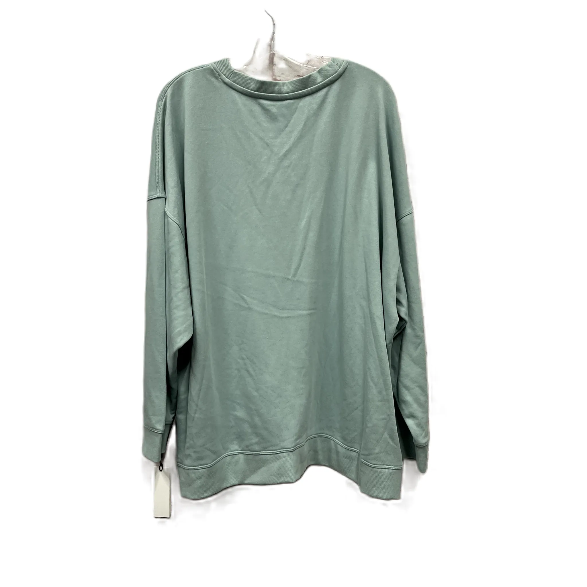 Athletic Sweatshirt Crewneck By Calvin Klein In Green, Size: 3x