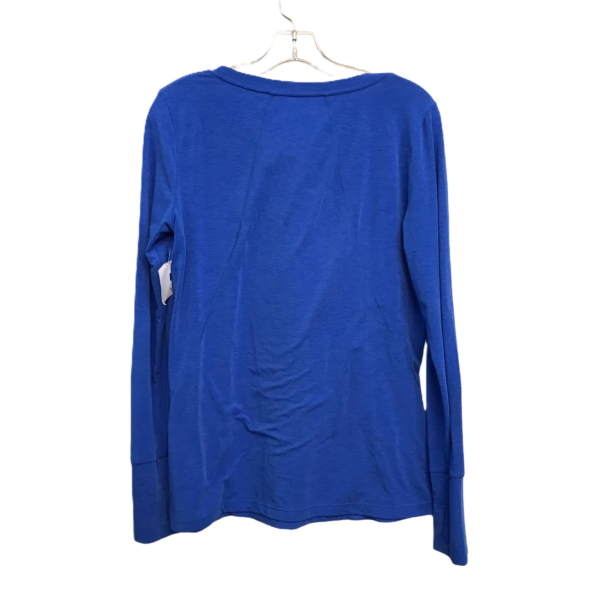 Athletic Top Long Sleeve Crewneck By Gapfit In Blue, Size: M