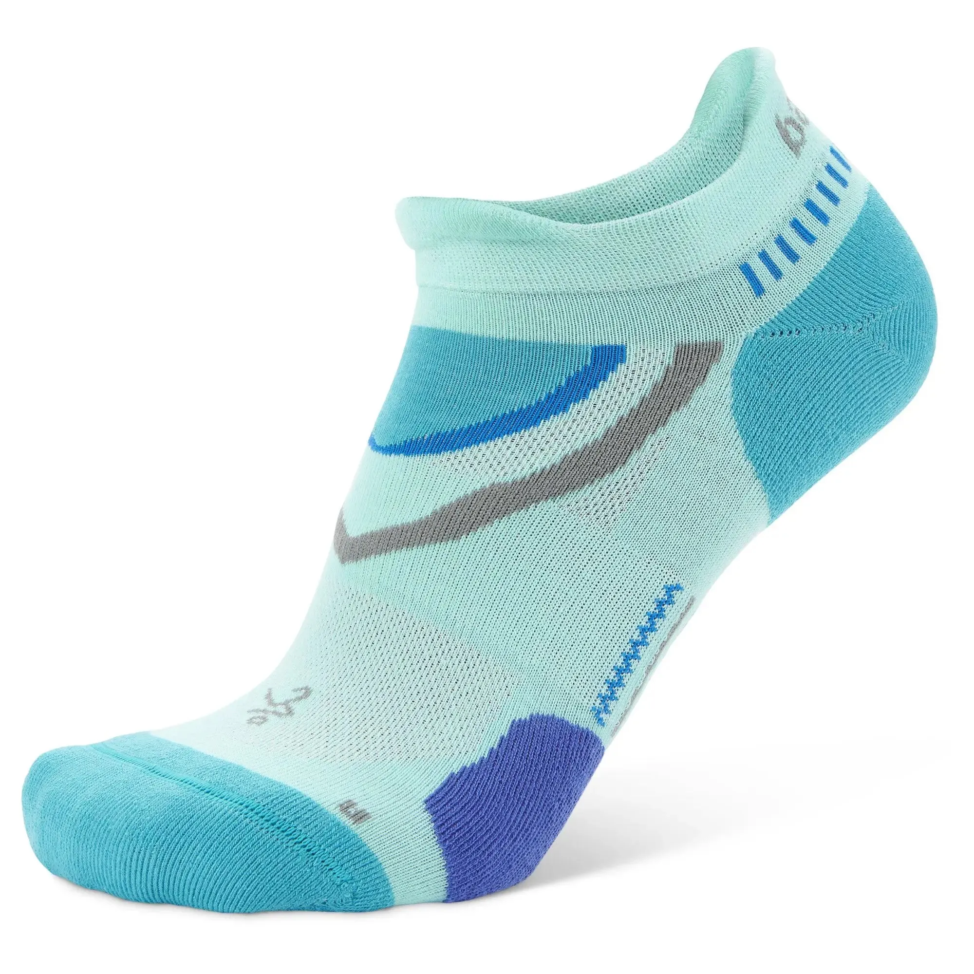 Balega UltraGlide No Show Tab Light Aqua Socks