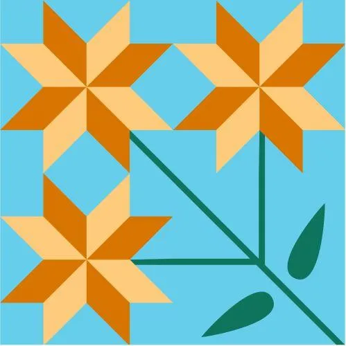 Barn Quilt Carolina Lily - Wholesale