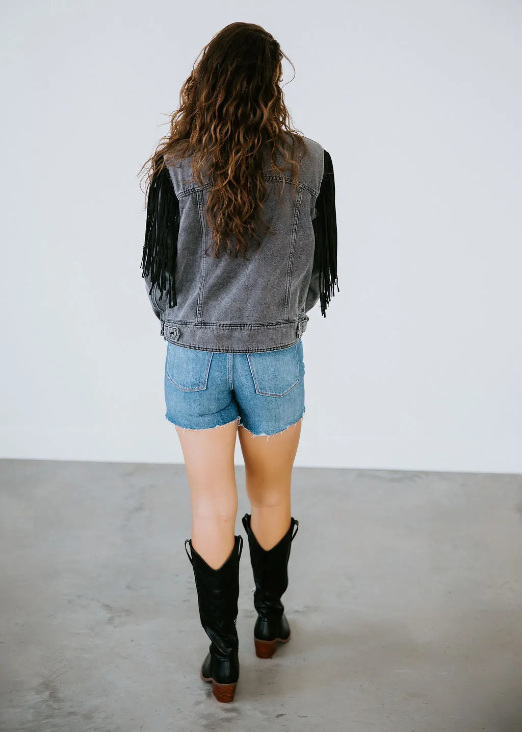 Becky Fringe Denim Jacket