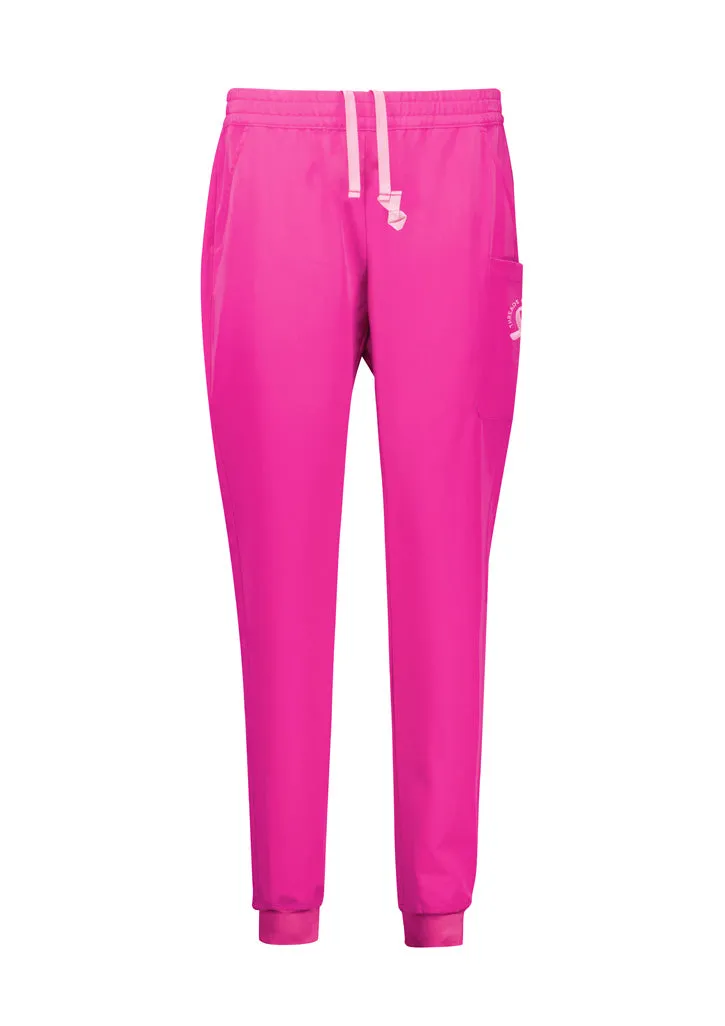 Biz Care Womens Pink Jogger Scrub Pant (CSP241LL)