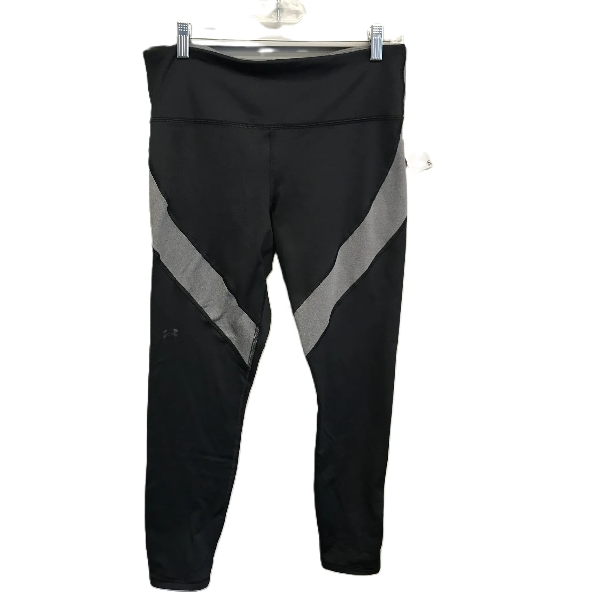 Black Athletic Leggings By Under Armour, Size: L