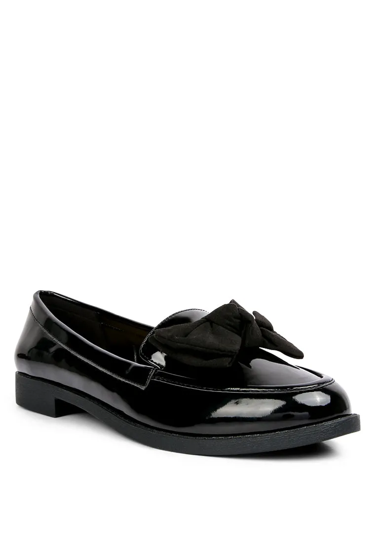 bowberry bow-tie patent loafers