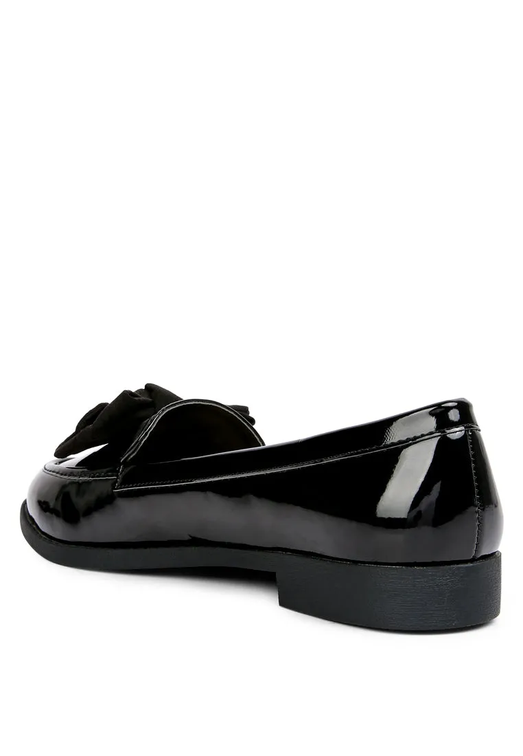 bowberry bow-tie patent loafers