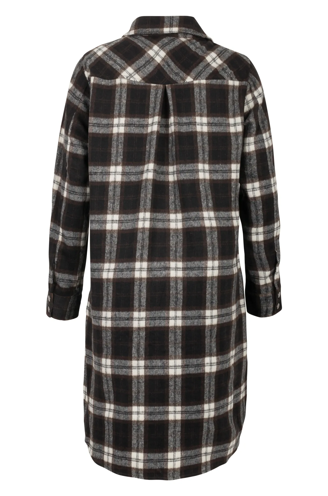 Brushed Chocolate Checks Coat | Chocolate Checks | 6033ZR