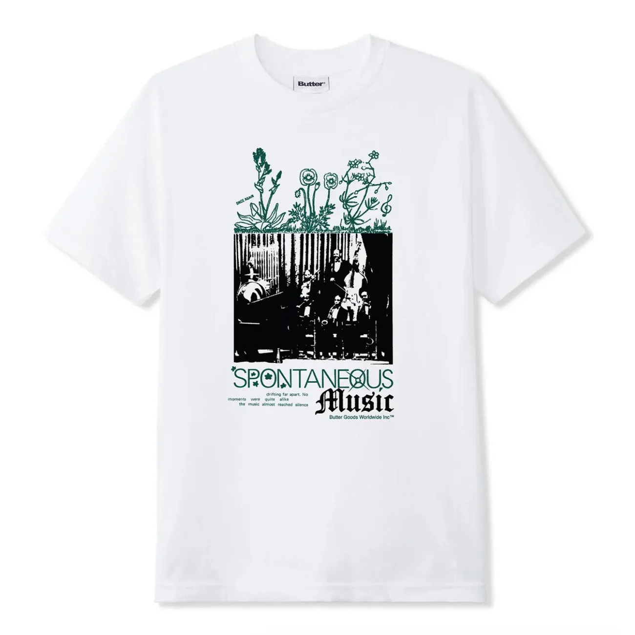 Butter Goods Spontaneous Music Tee 'White'