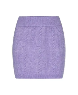 CABLE KNIT WOOL SKIRT