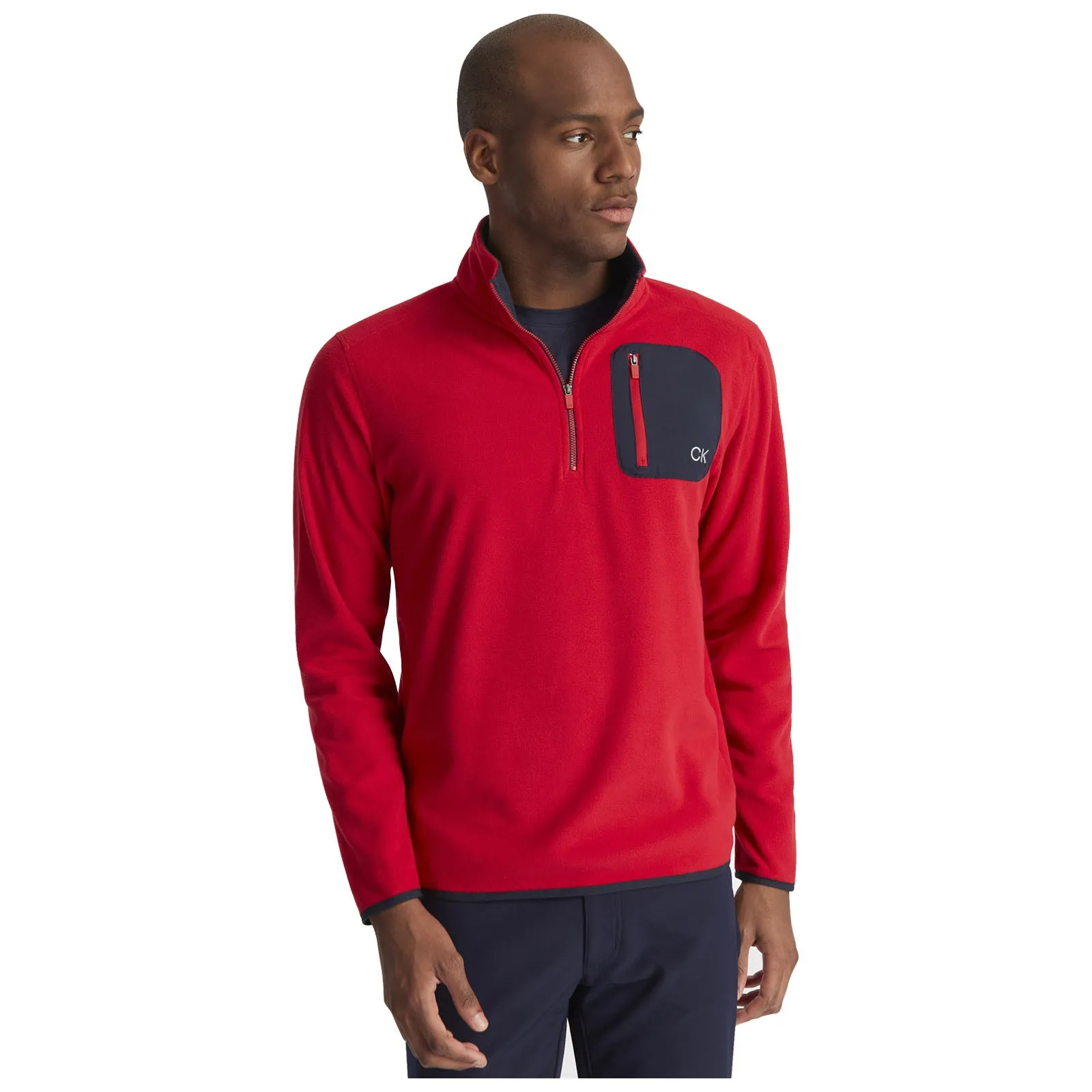 Calvin Klein Mens Planet Fleece Half Zip