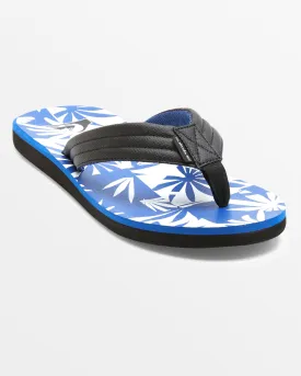 Carver Print Sandals - Black/Blue/White