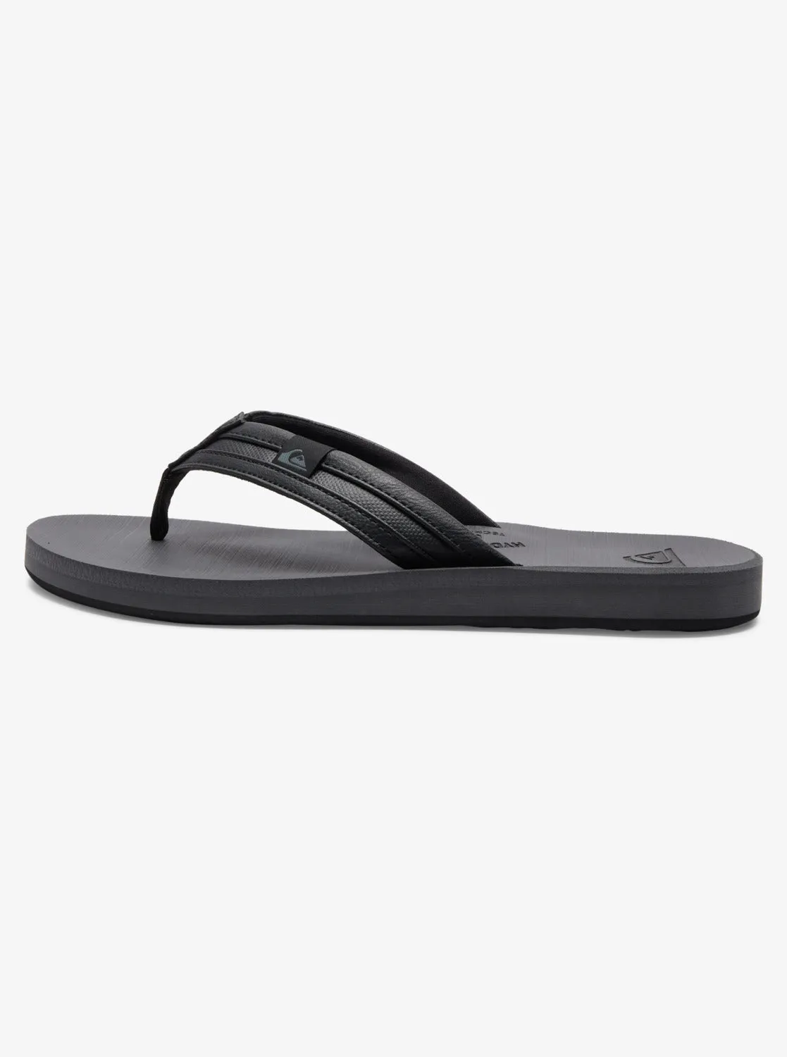 Carver Squish Sandals - Black/Grey/Black