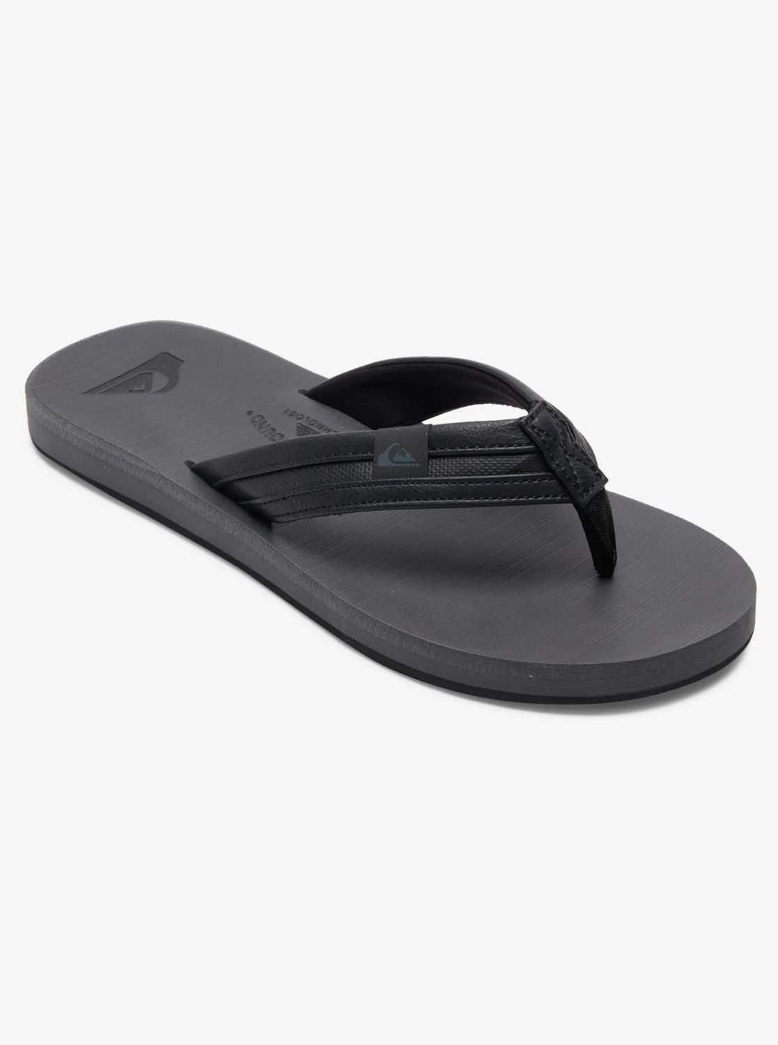 Carver Squish Sandals - Black/Grey/Black