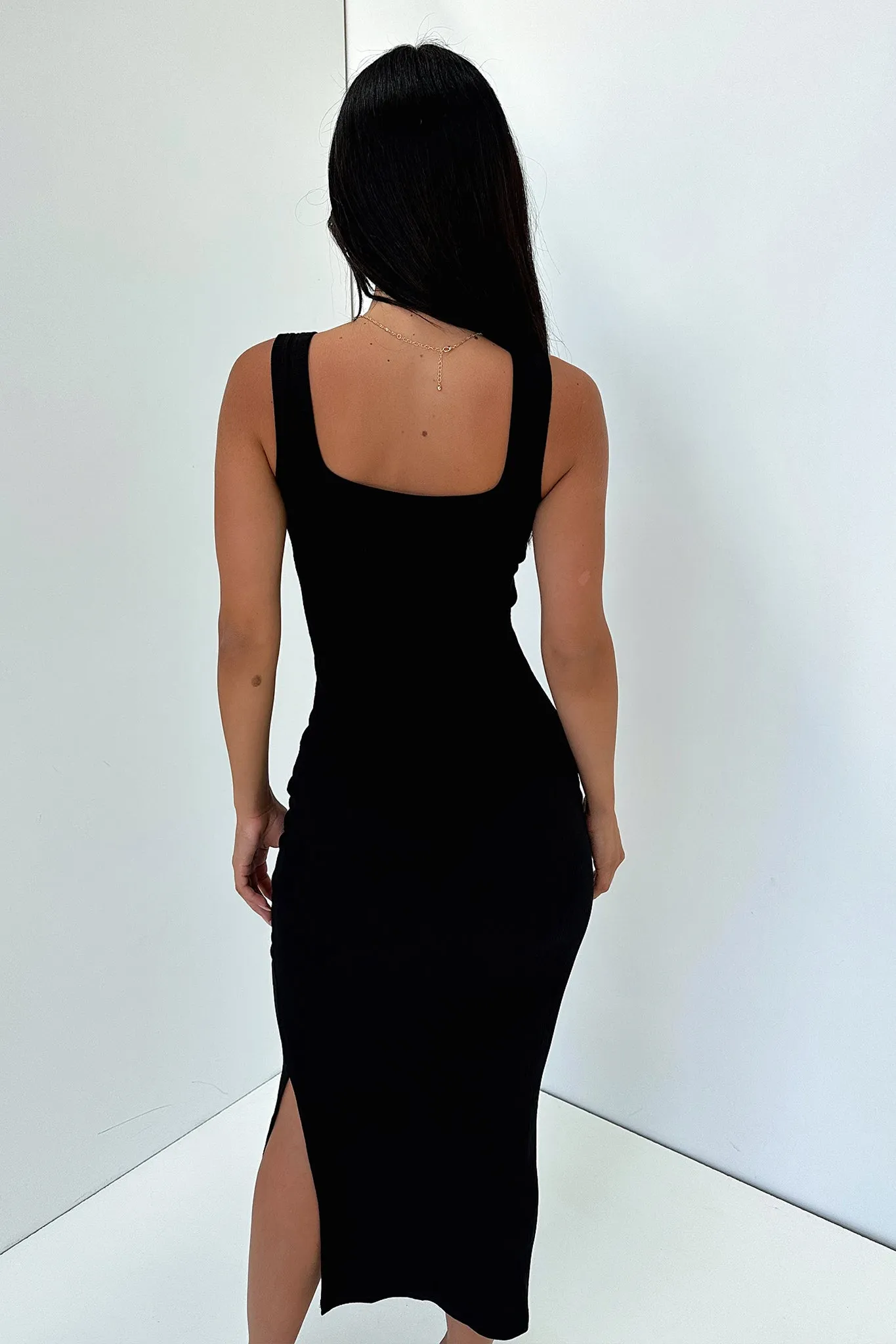 Courtney Midi Dress - Black