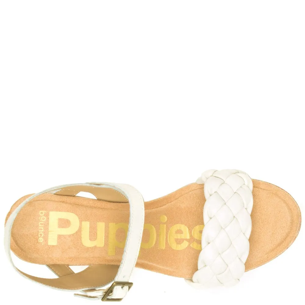 Cream Poppy Quarter Strap Sandals