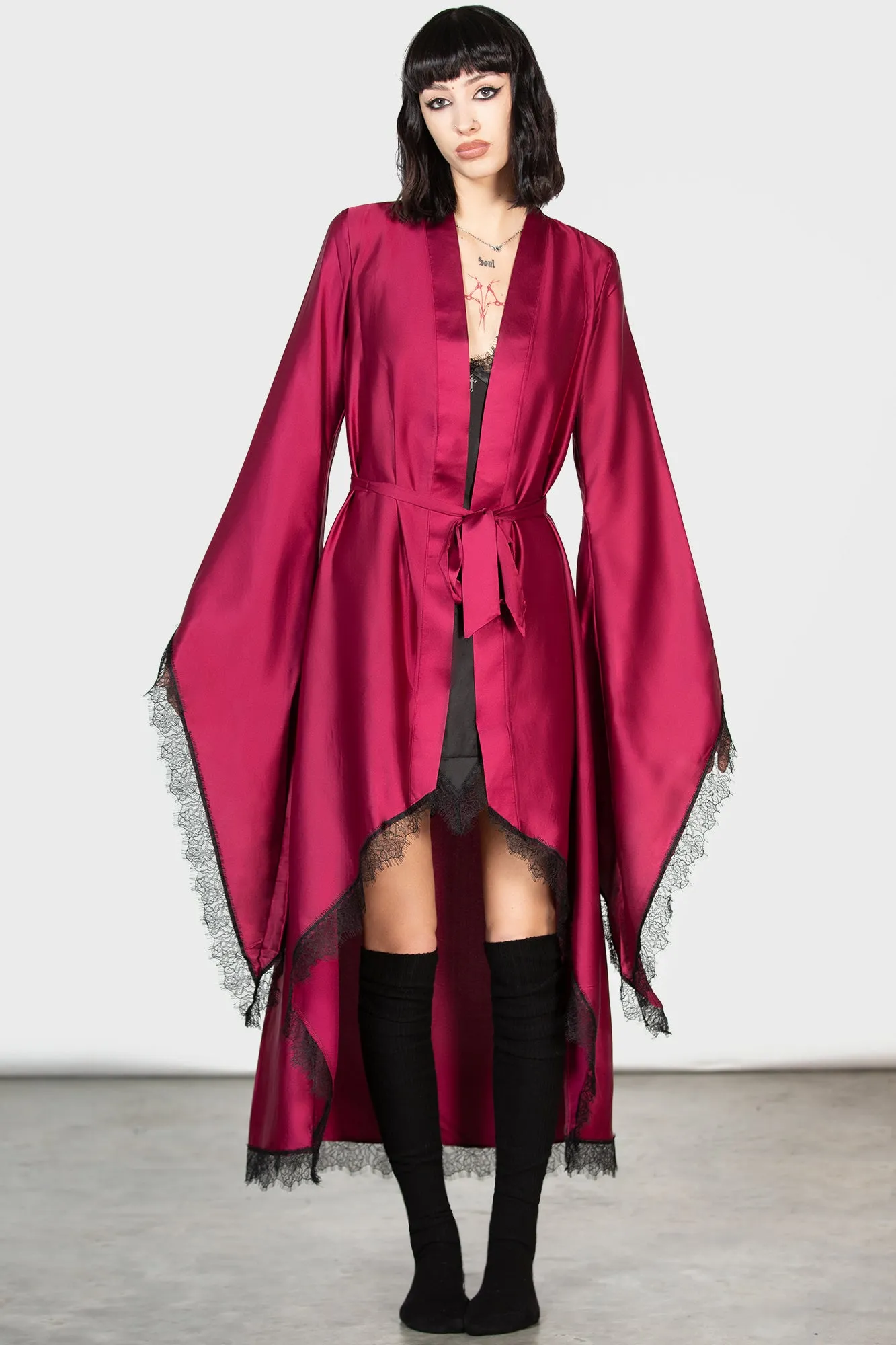 Deadly Daze Satin Robe [BLOOD]