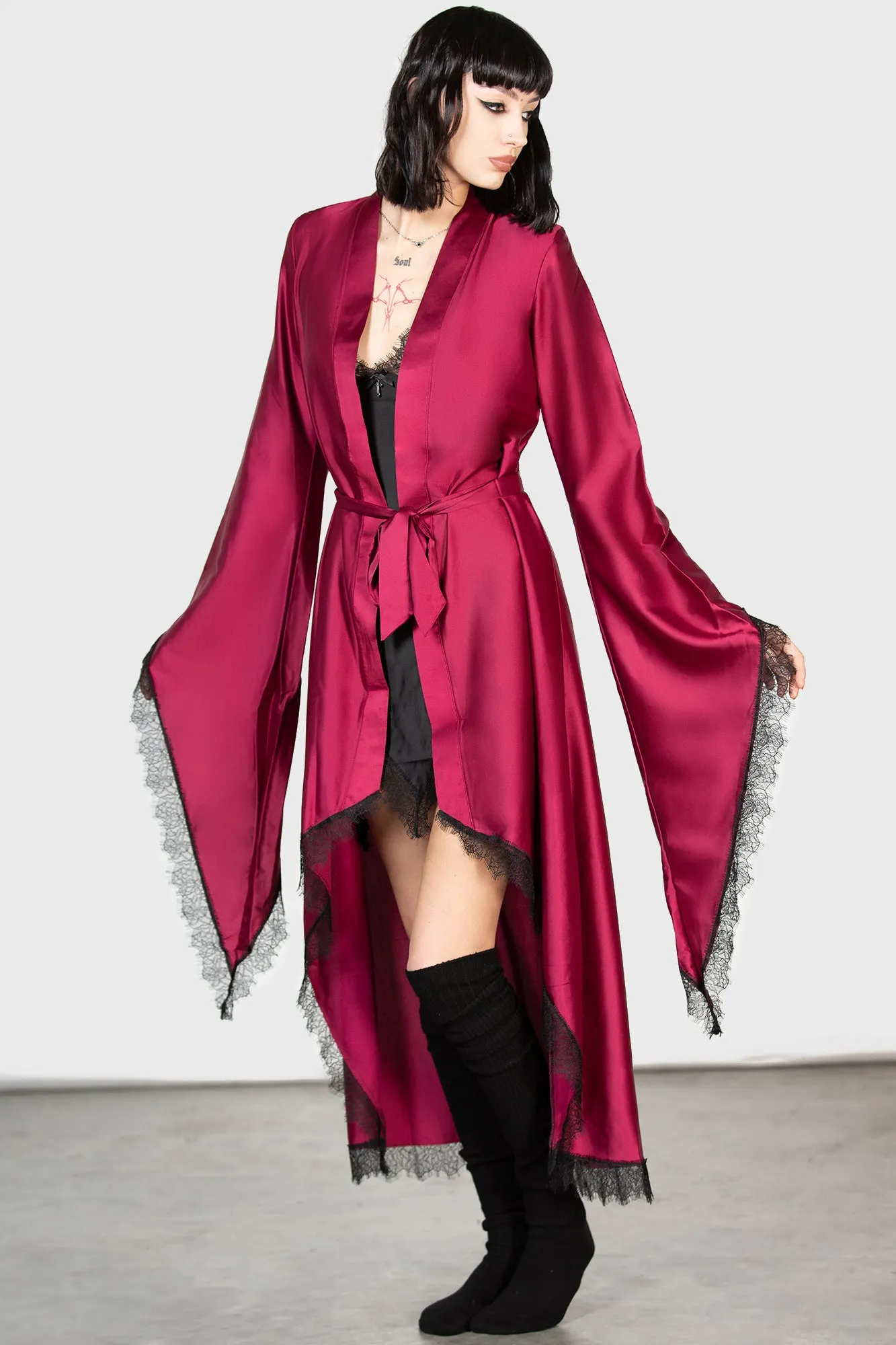 Deadly Daze Satin Robe [BLOOD]