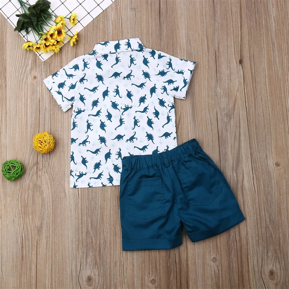 DINOSAUR Blue Summer Outfit