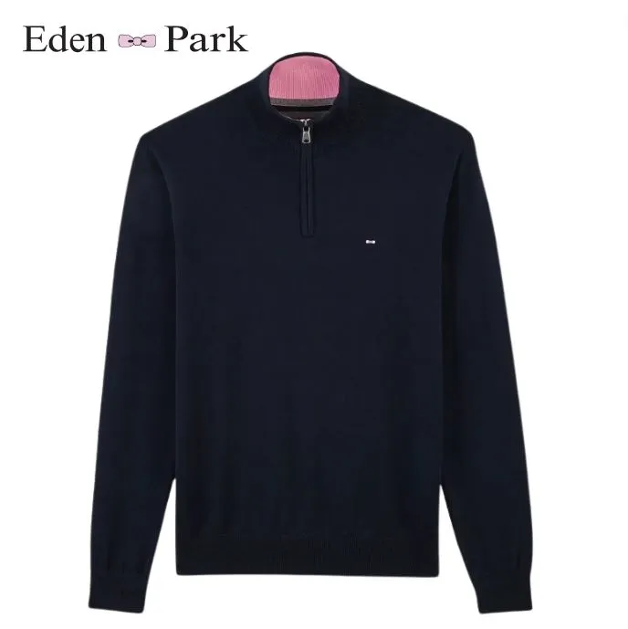 Eden Park Quarter Zip Navy Knit Navy