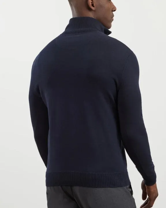 Eden Park Quarter Zip Navy Knit Navy