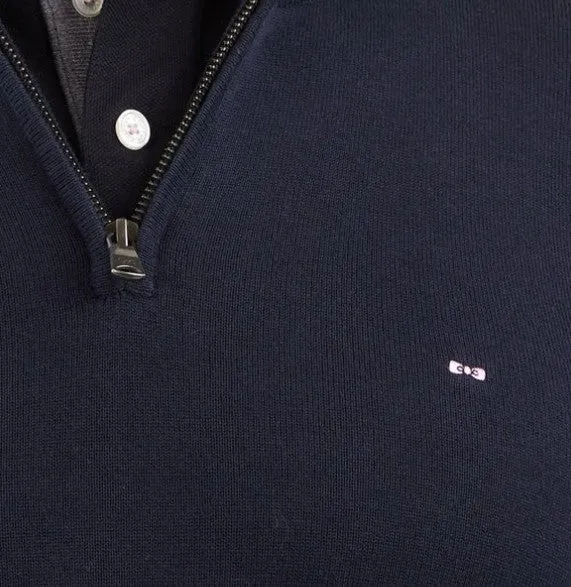 Eden Park Quarter Zip Navy Knit Navy