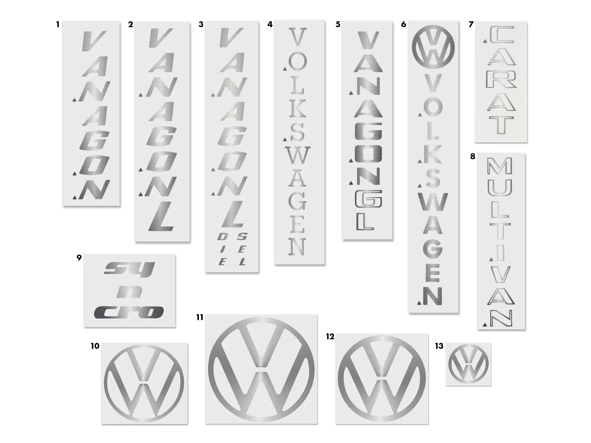 Emblem & Inscription Restoration Decals