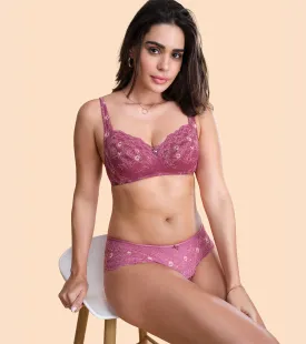 Enamor Lace Hipster Panty with Ultra Low Waist