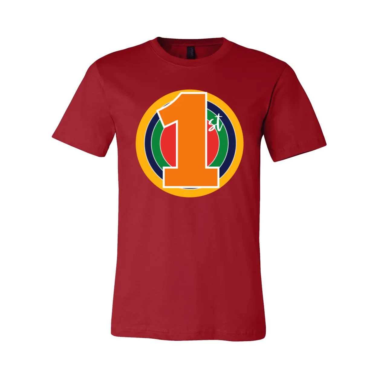 First Grade Primary Colors Circle Tee