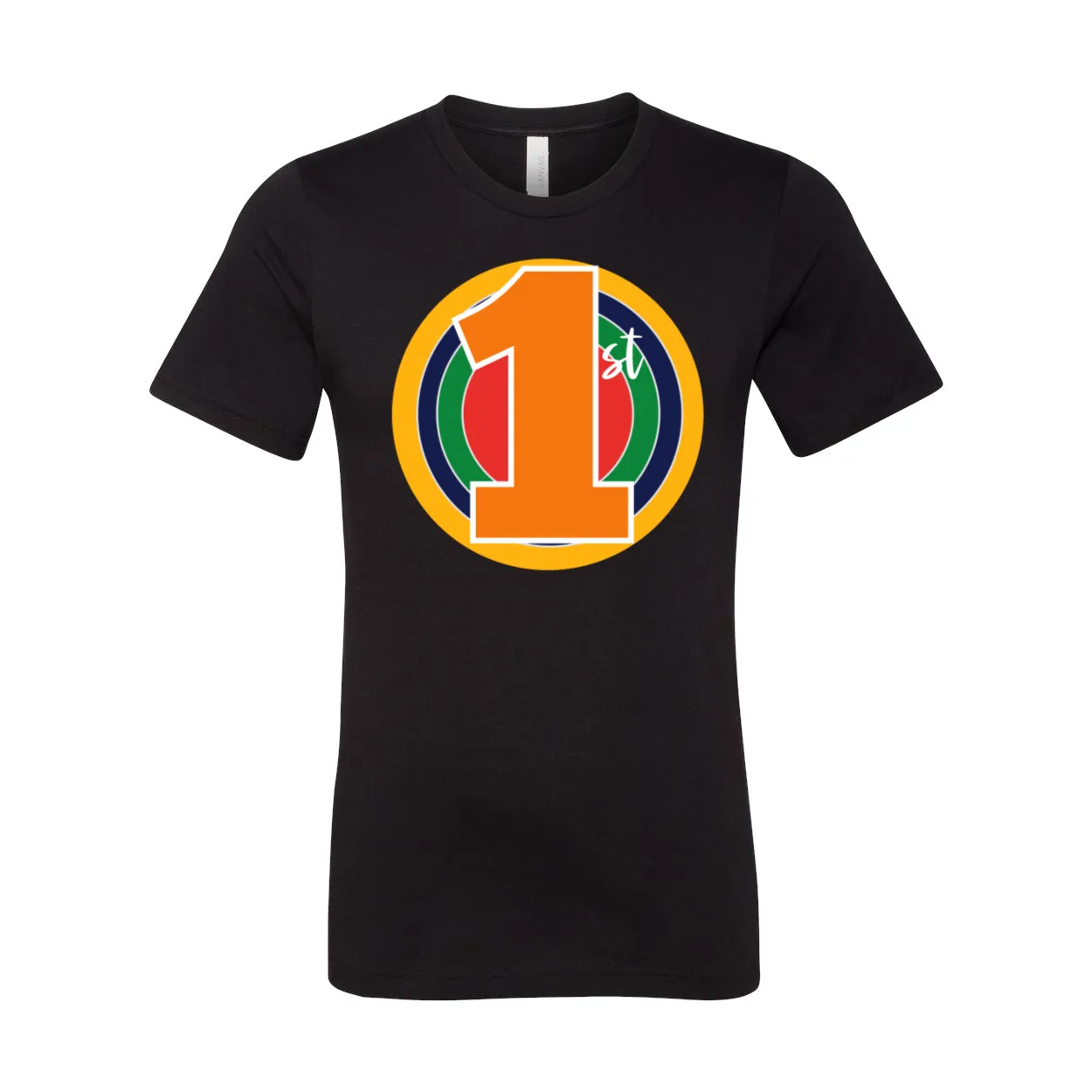 First Grade Primary Colors Circle Tee