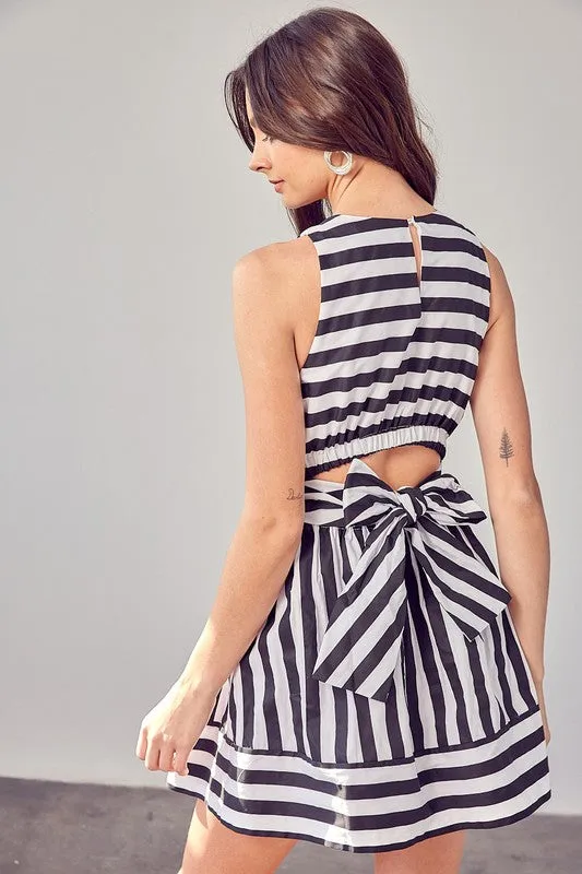 Front Cross Back Tie Dress