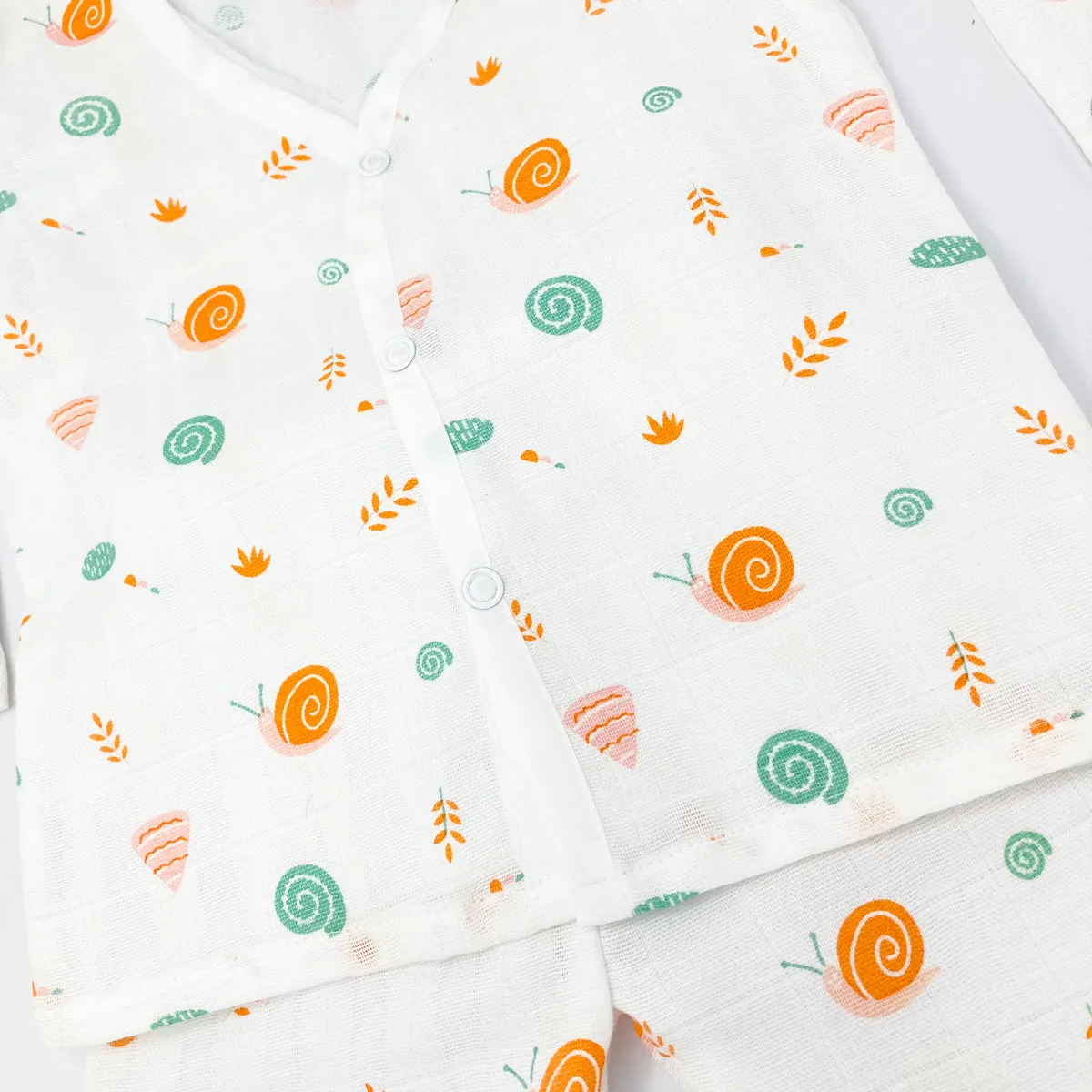 Full sleeve Jabla Pyjama Set -Organic Muslin -Snail