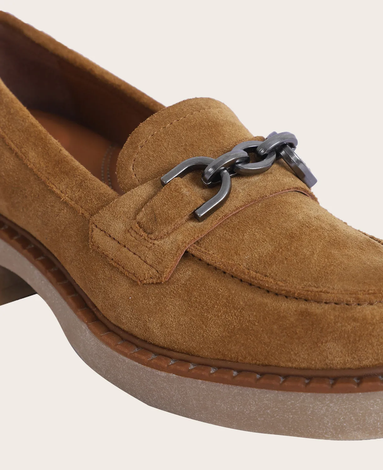 GENTLE SOULS - Libby Suede Lug Bit Loafer