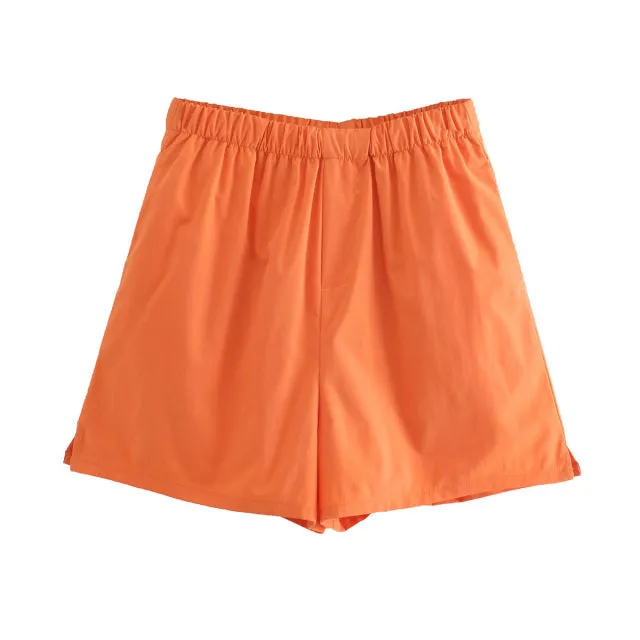 Gigi Orange Shorts Set