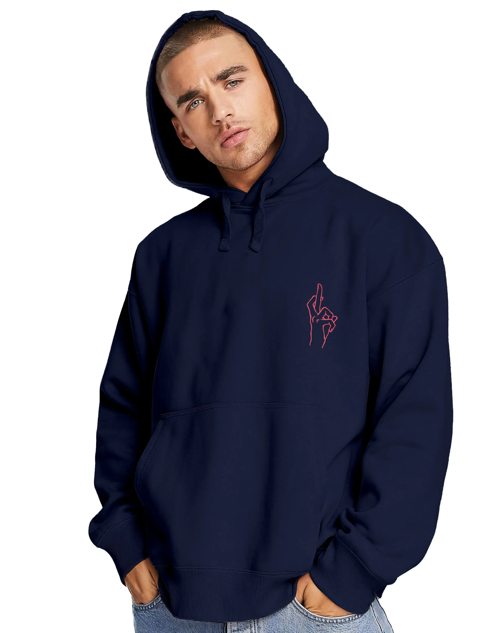 Gojo: The Strongest Sorcerer Hoodie (Left Pocket & Back)