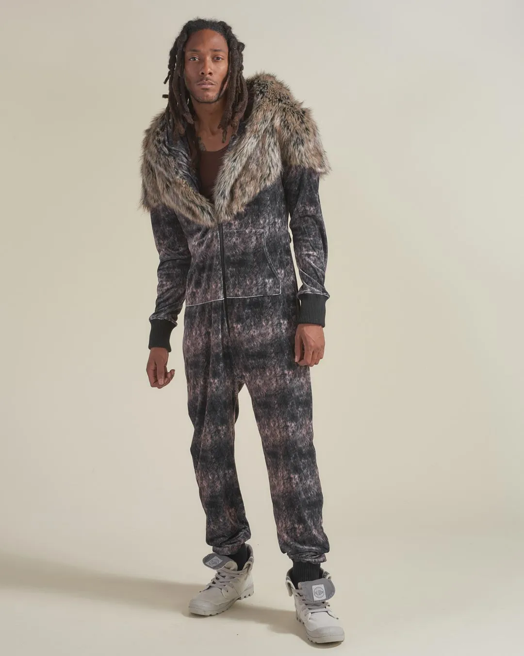 Grazer Wolf Artist Edition Faux Fur Animal Onesie | Men's