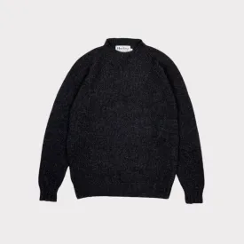 Harley of Scotland LambsWool Jumper Midnight