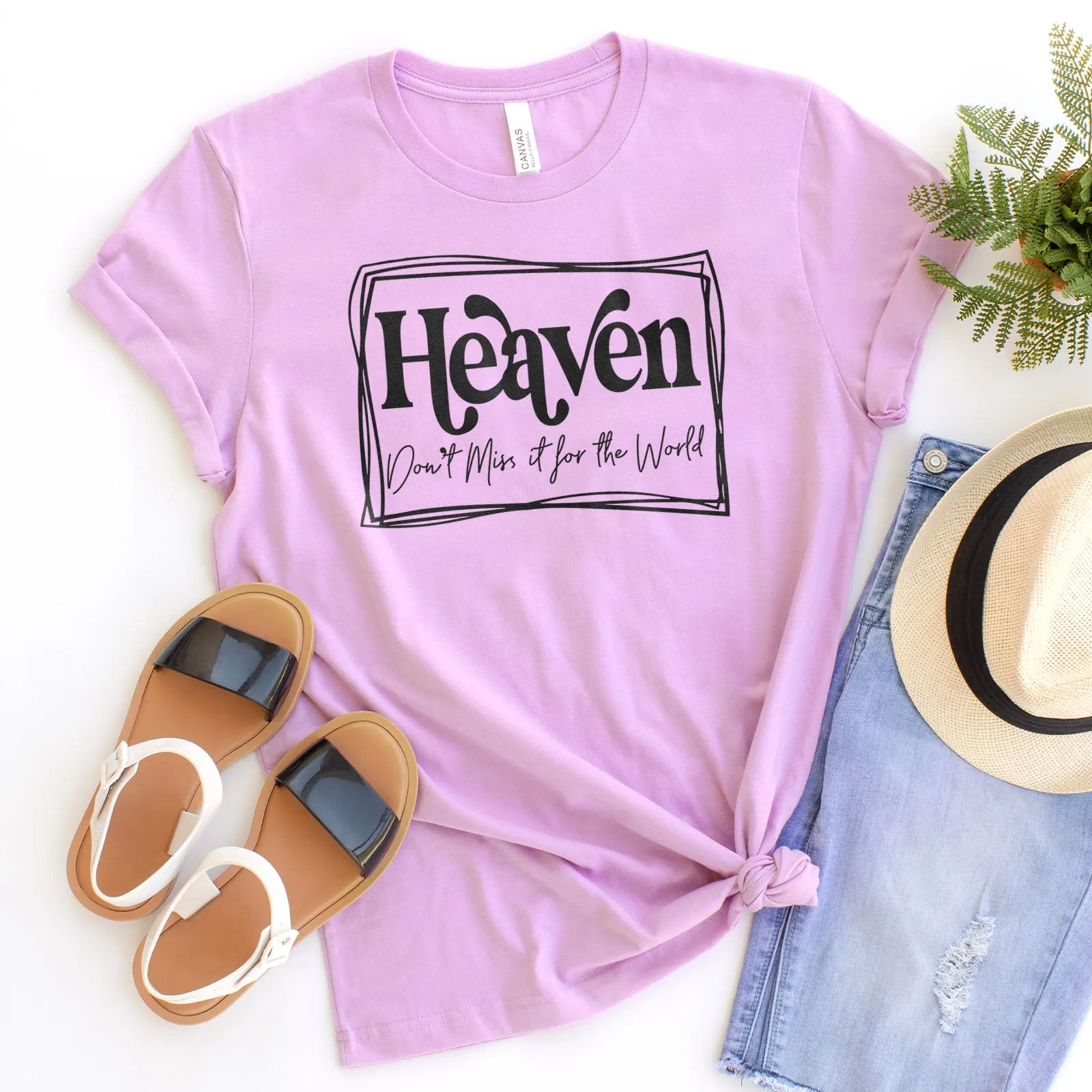 Heaven Don't Miss it For The World - Border Tee