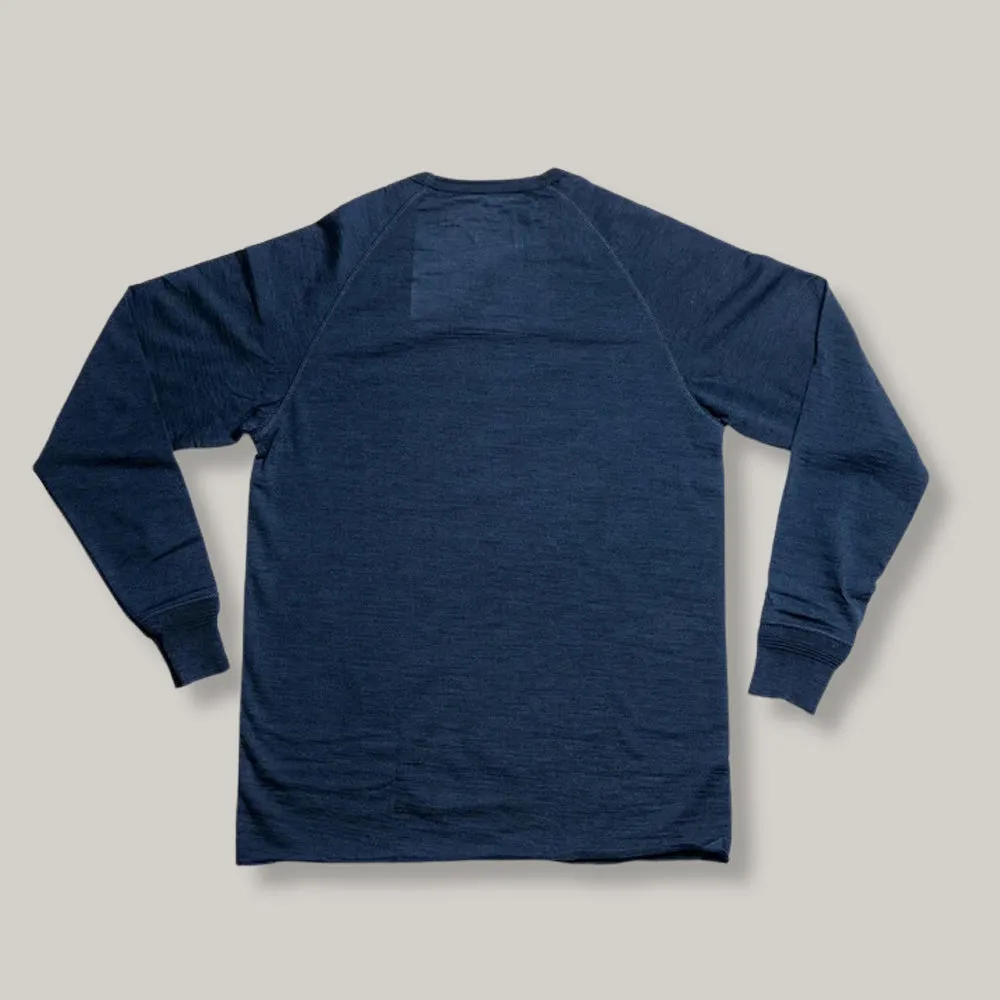 HEIMAT MERINO RAGLAN LONG SLEEVE - INK