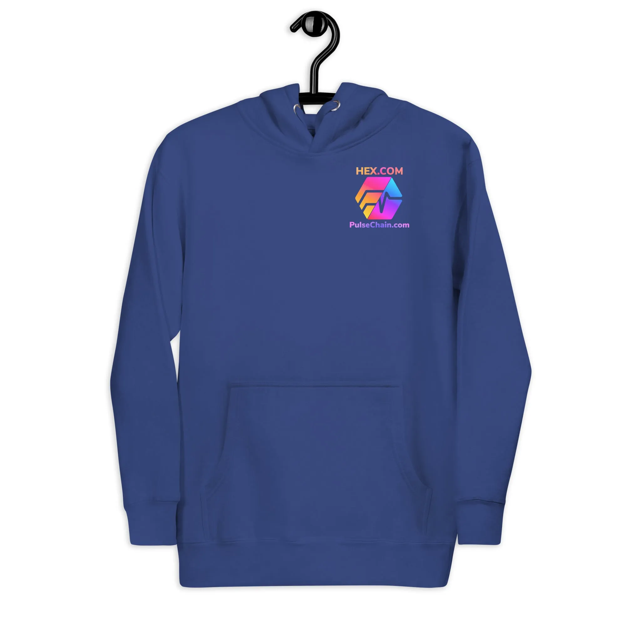 HEX.COM/PulseChain.com Unisex Premium Hoodie