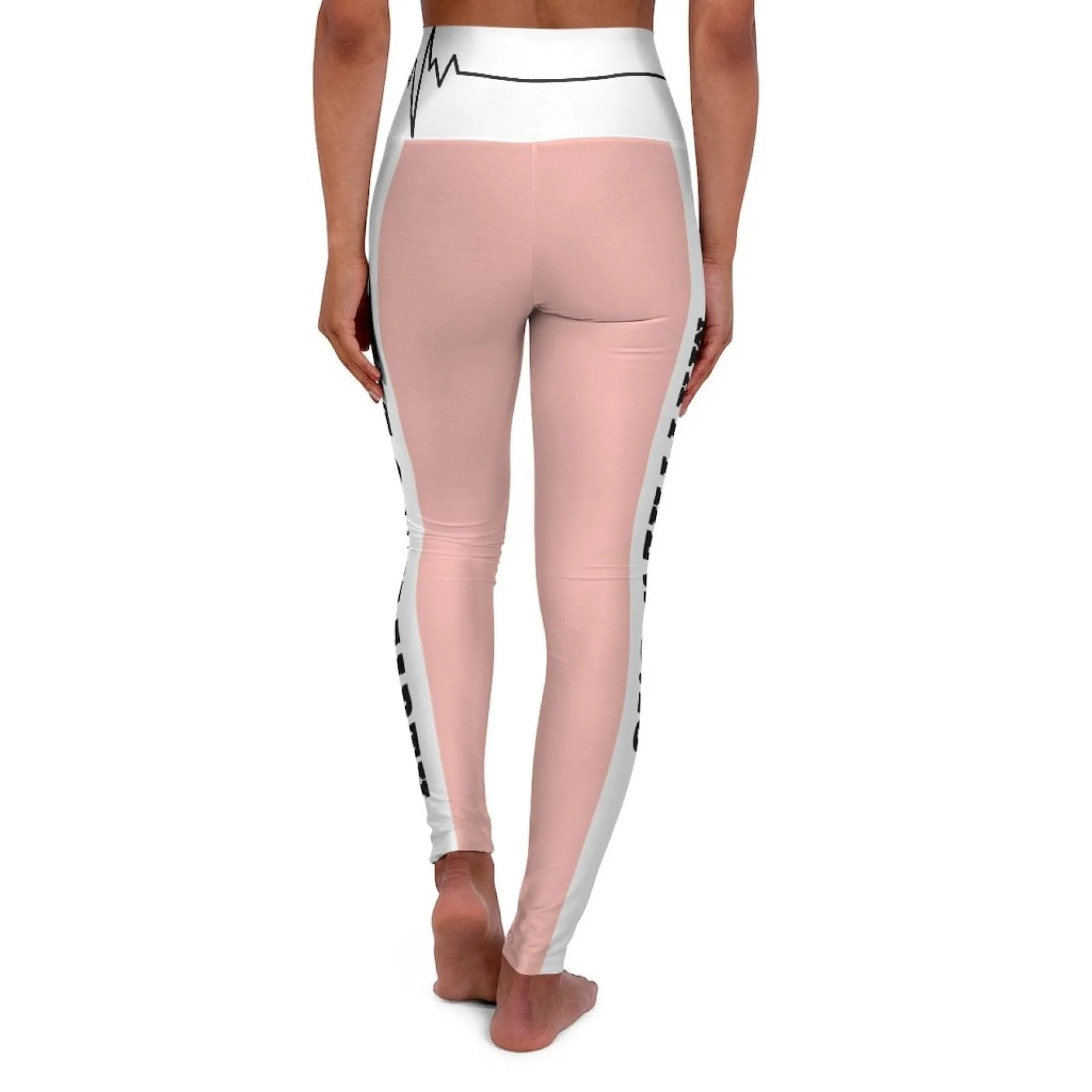 High Waisted Yoga Leggings, Peach Style Salt Of The Earth Matthew 5:13 Beating Heart Sports Pants