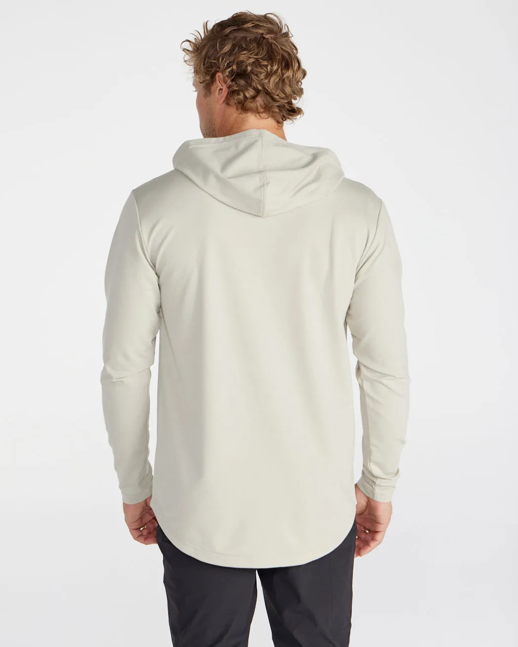 Hooded Drop-Cut Long Sleeve