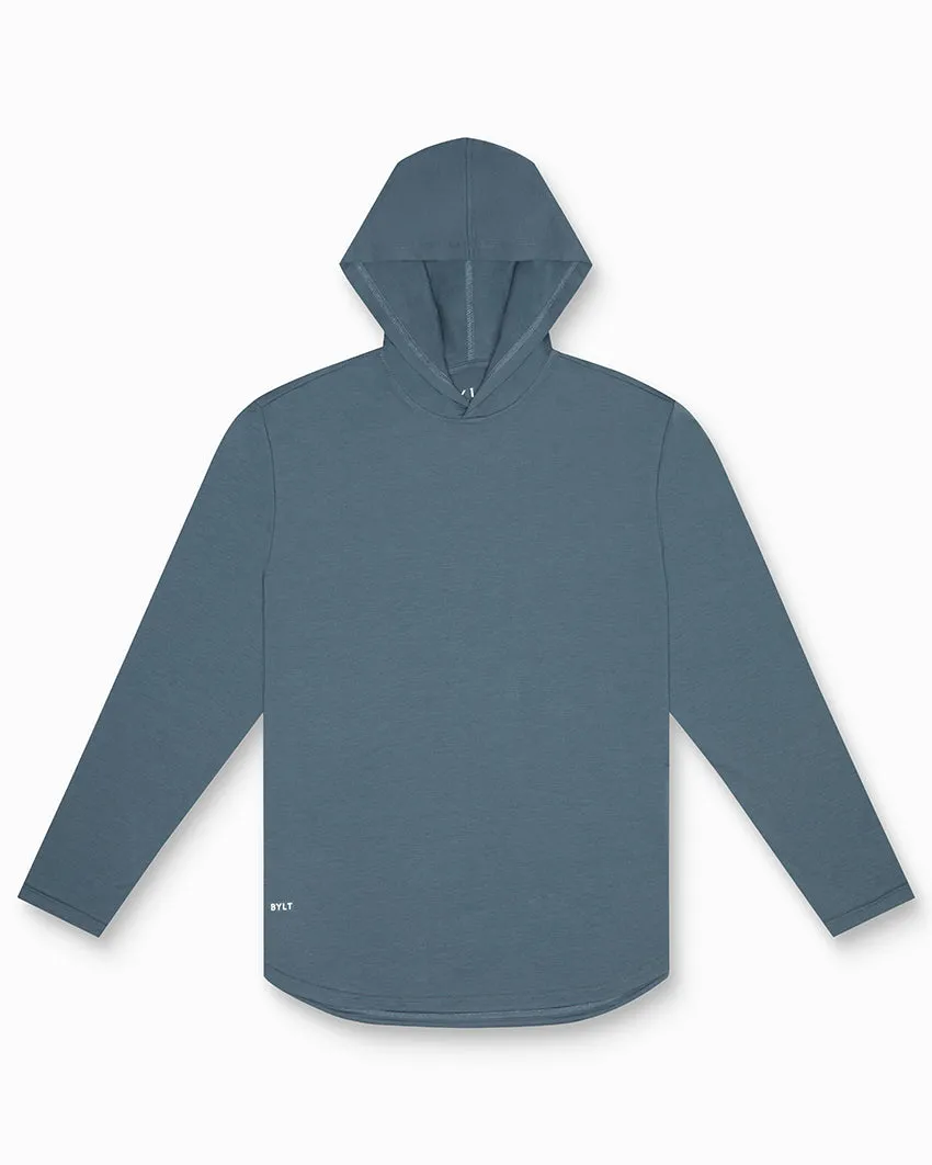 Hooded Drop-Cut Long Sleeve