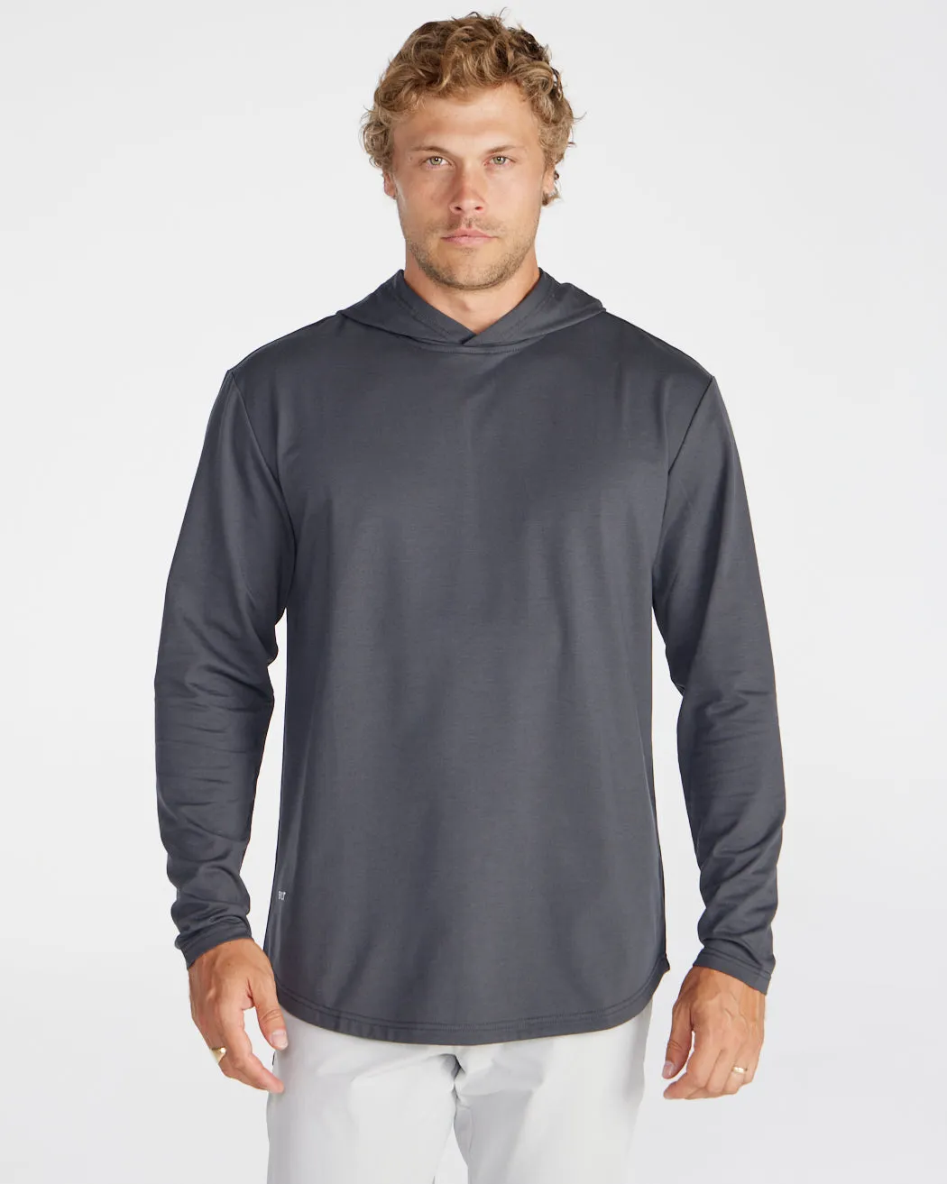 Hooded Drop-Cut Long Sleeve